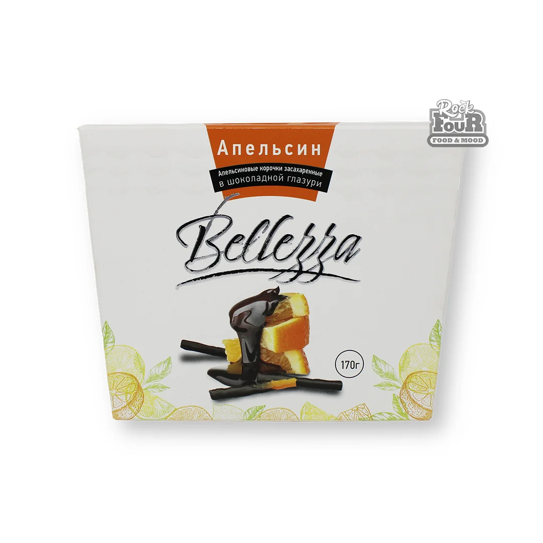 Orange peel chocolate glazed "Bellezza" 170g